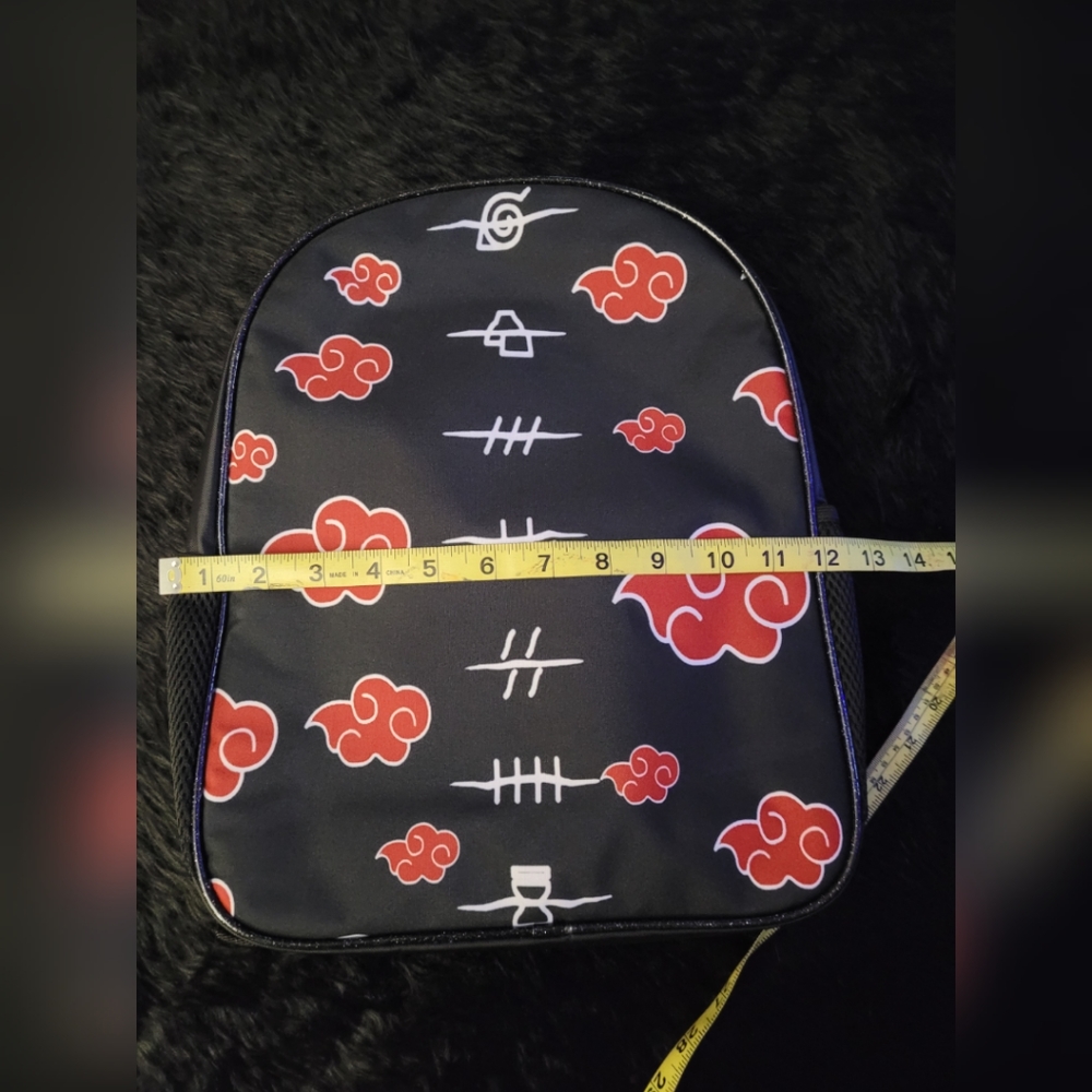 Naruto Akatsuki Clouds Black Mini Backpack - image 8